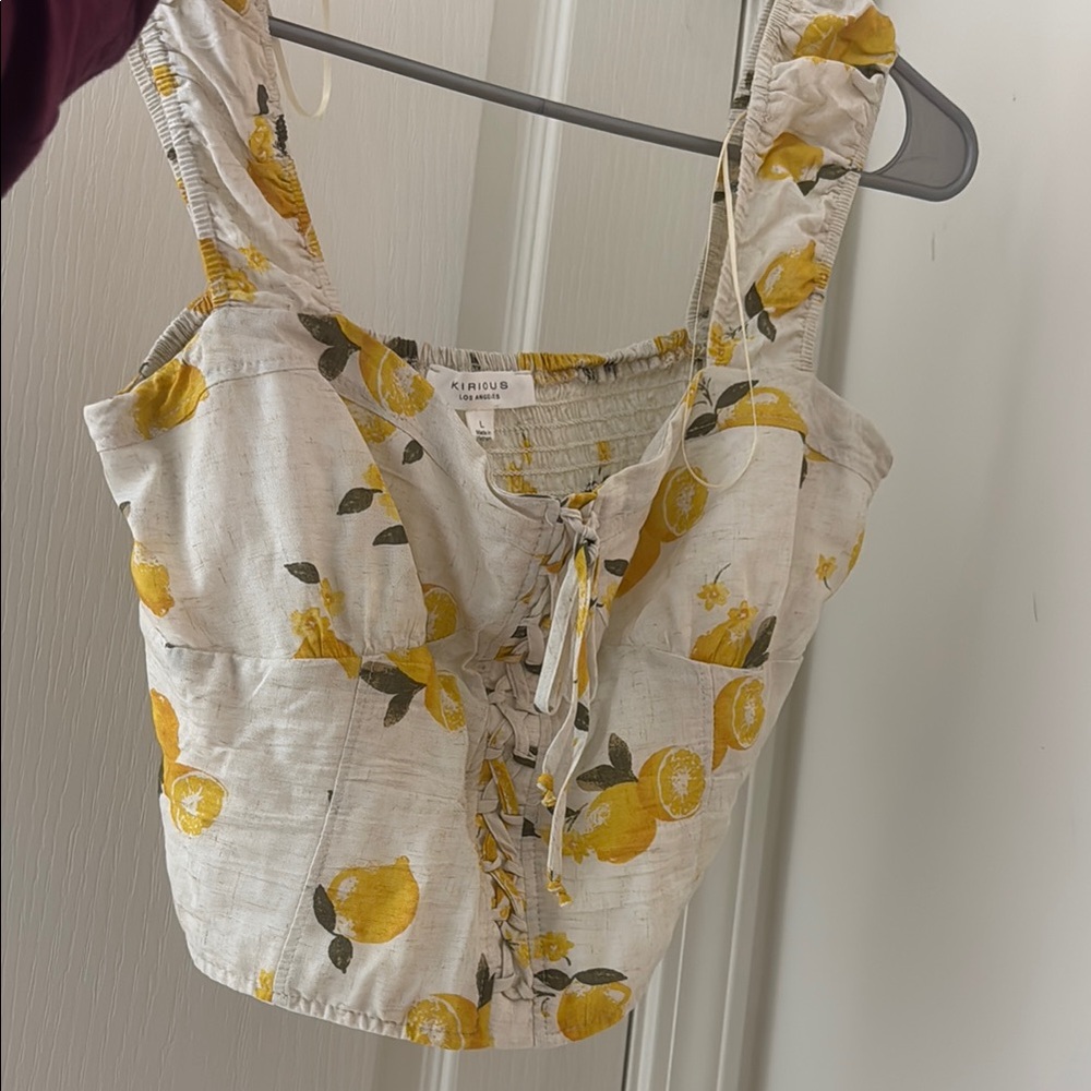 Multicolored Sleeveless Crop Tank Top with Tie Front